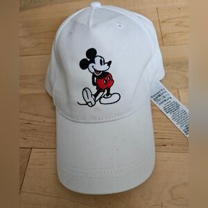 Disney White Cap with Mickey Mouse Design